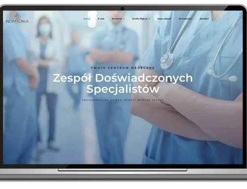 Projekt strony internetowej Nomedika